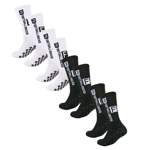 4 Paar Ultra-Grip Football Socks